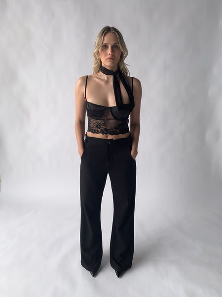 mid-rise flare pant