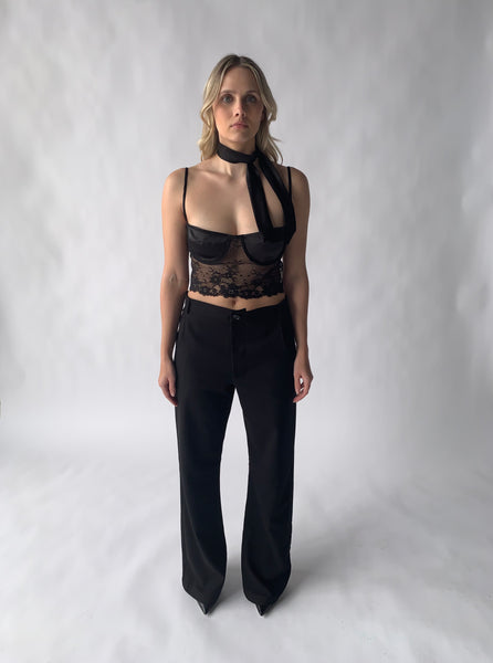 mid-rise flare pant